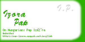 izora pap business card